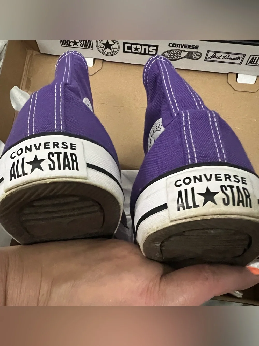 Converse Chuck Taylor All Star High-Top Sneaker - Electric Purple - Picture 7 of 9